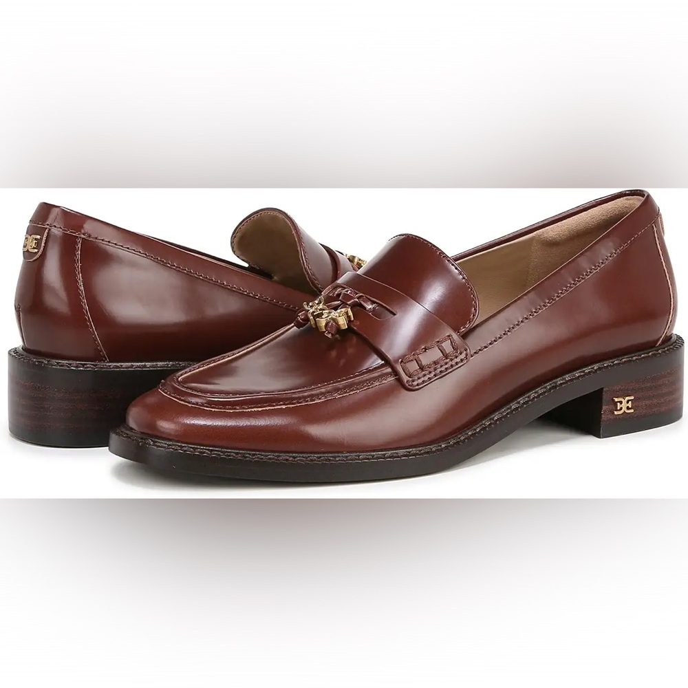 Sam Edelman Denise Brown (Spiced Brandy) Leather Loafers